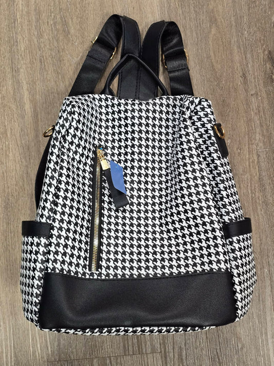 Houndstooth Backback