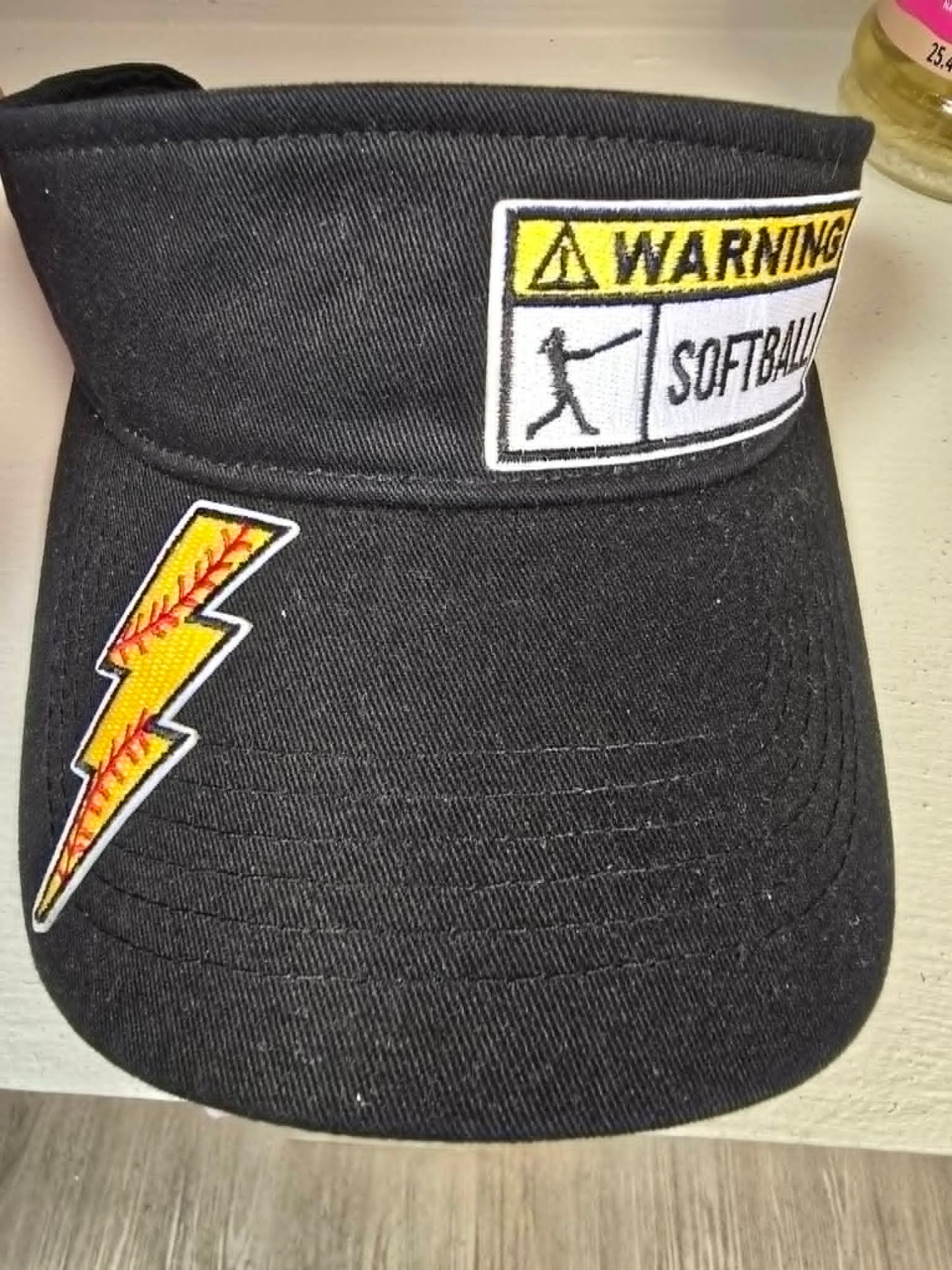 Softball Visor w/ velcro closure